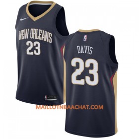 Maillot NBA New Orleans Pelicans Anthony Davis 23 Nike 2017-18 Navy Swingman - Homme